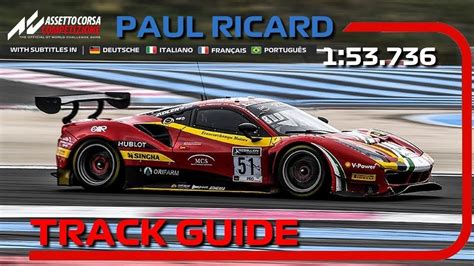 Acc Paul Ricard Track Guide Setup Tips To Be Faster Youtube