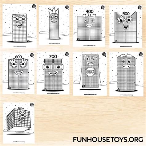 Fun House Toys Numberblocks Printables Free Kids Fun Printables Gambaran