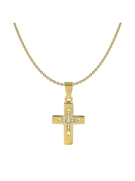 Girls Gold Cross Necklace Vlrengbr