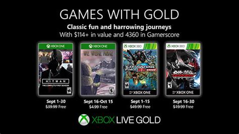 Xbox Live Gold Free Games For September 2019 Announced Gematsu