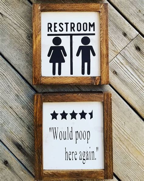 Cute Little Signs For The Bathroom You Can Find These At