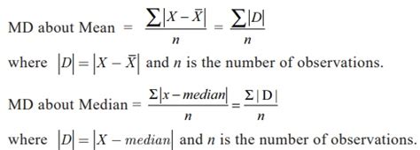 Mean Deviation Formula