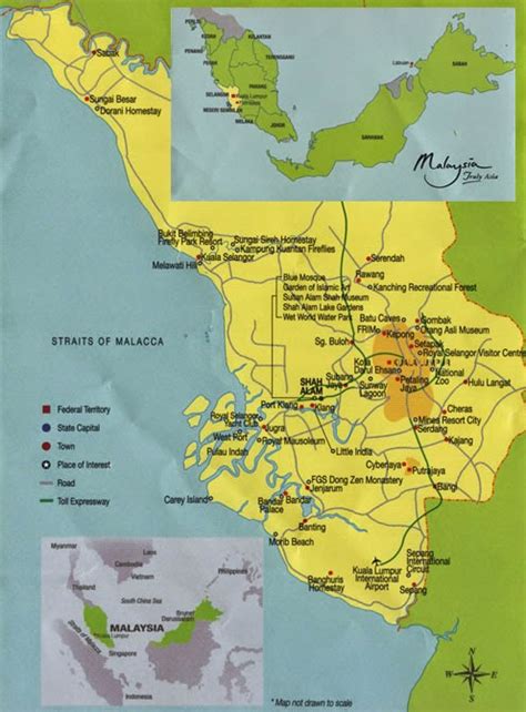 Selangor's southernmost district is best known for being home to sepang international circuit and the northern district of hulu selangor is located towards the deep center of peninsula malaysia. My Malaxi: Selangor Map