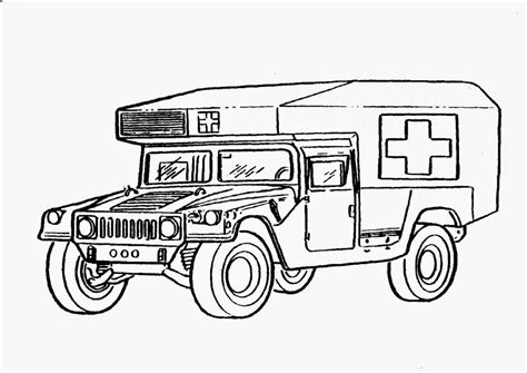 Army Hmmwv Load Plans Sketch Coloring Page