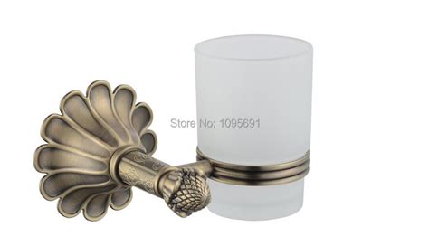 High Quality European Style Classical Brass Toothbrush Holder Cup