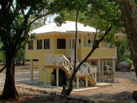 Modern Single Story Mediterranean House Plans Caribbean Island Designs
