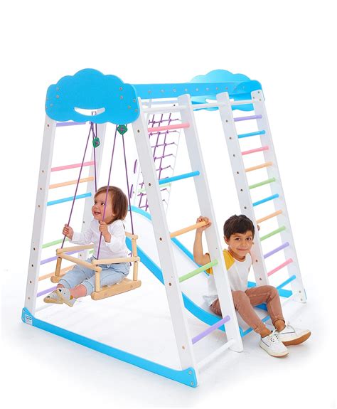 Buy Indoor Playground Toddler Climber Slide Kids Jungle Gym Playset