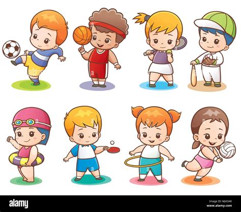 Vector Illustration Of Cartoon Sport Character Stock Vector Image And Art