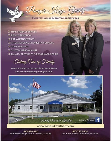 Ponger Kays Grady Arcadia Florida
