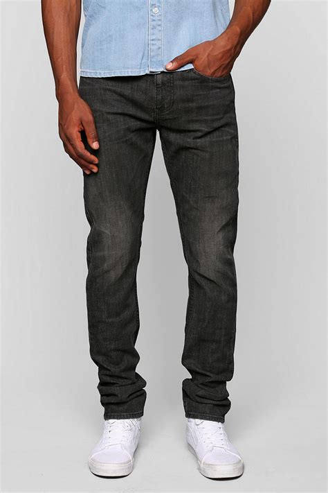 Urban Outfitters Thvm Smoke Skinny Jeans In Black For Men Lyst