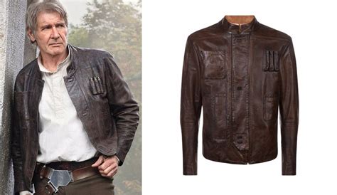 Star Wars Han Solo Harrison Ford Jacket Leather Jacket Brown