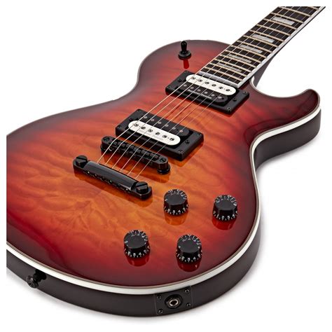 Dean Thoroughbred Select Quilt Top Trans Cherry Burst At Gear4music
