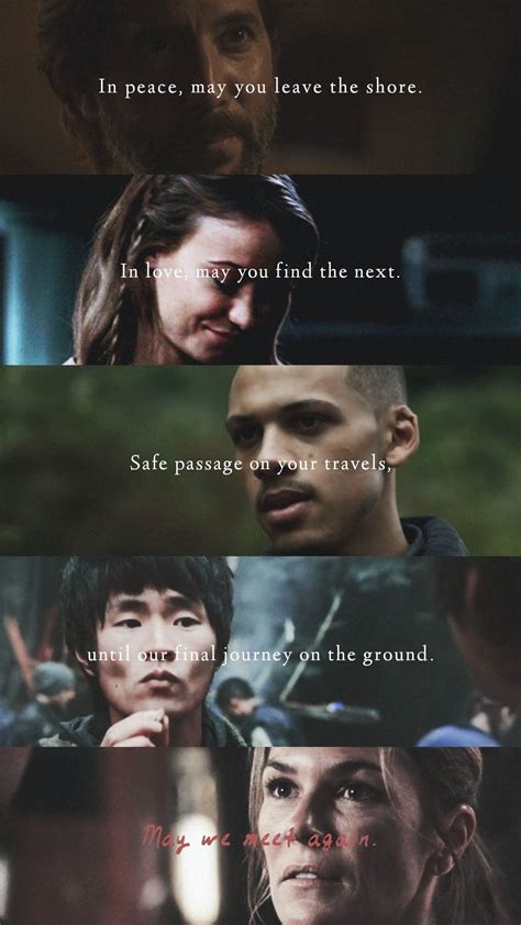 In peace may you leave this shorein love may you fin. Your fight is over. (With images) | The 100, Lincoln the 100, The 100 quotes