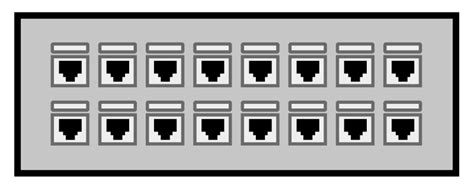 16 Port Patch Panel Openclipart