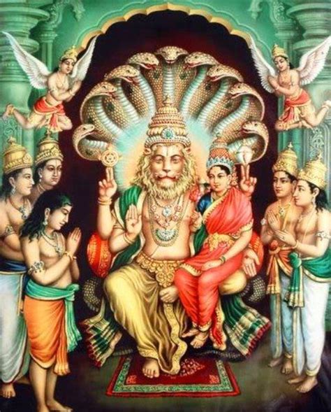 Narasimha And Prahlada Images Hindu Devotional Blog