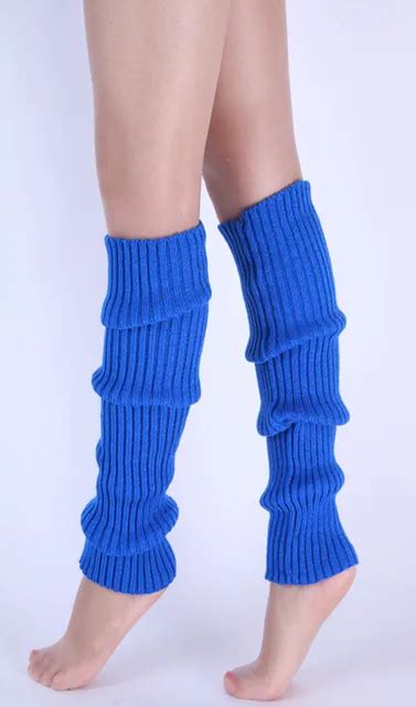 Knee High Leg Warmers Women Neon Elastic Long Knit Winter Knit Girls Fashion Lady Warmer Dance