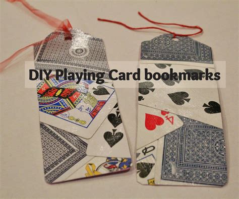 Playing Card Bookmarks Playing Cards Art Projects Diy Playing Cards