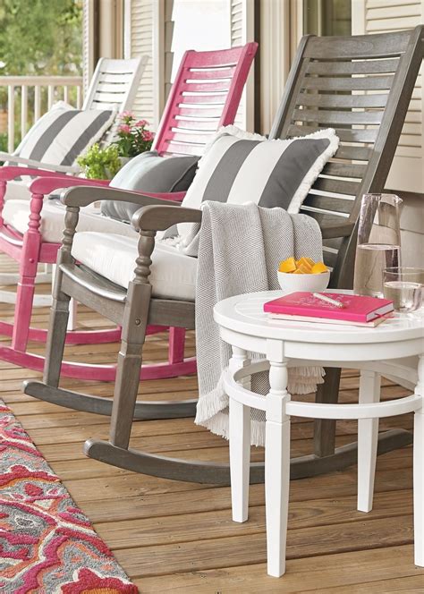 These outdoor rocking chairs and patio rockers are perfect for lounging on your porch all summer long, no matter what 15 outdoor rocking chairs perfect for spending all summer on your porch. Nantucket Rocking Chair | Rocking chair porch, Porch ...