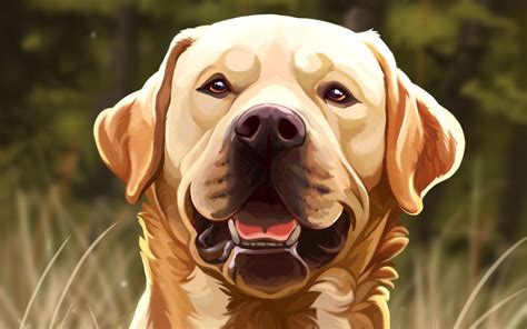 Download Wallpaper 1920x1200 Dog Protruding Tongue Art Glance Pet