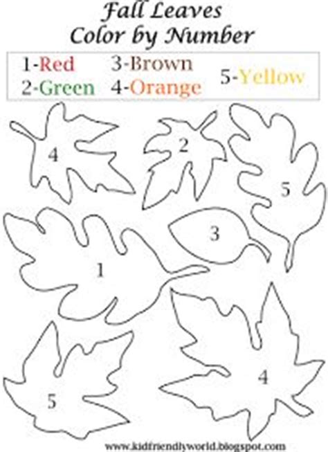Easy and free to print fall coloring pages for children. A Kid Friendly World: Printables--Fall leaves color by ...