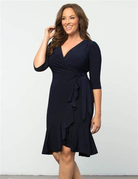 Coedition Whimsy Wrap Dress Navy Blue Wrap Dress Outfit Navy Dress