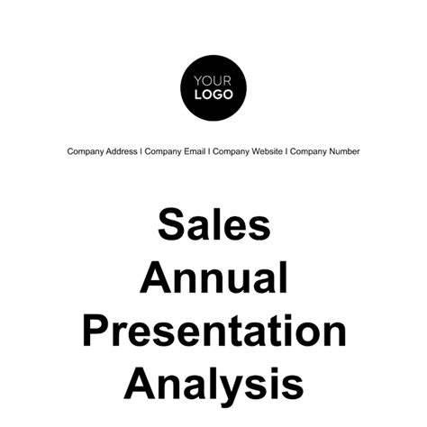 Sales Annual Presentation Analysis Template - Edit Online & Download