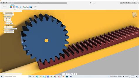 Rack And Pinion Gear In Fusion 360 Tutorial Power Stroke Youtube