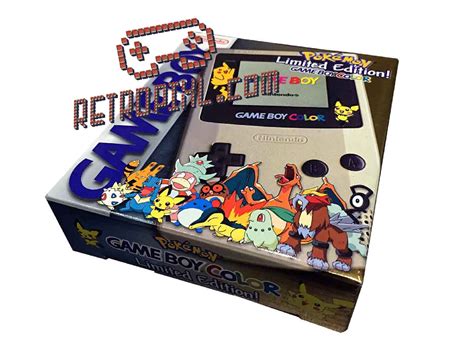 Nintendo Game Boy Color Pokemon Gold Limited Edition Retropixl