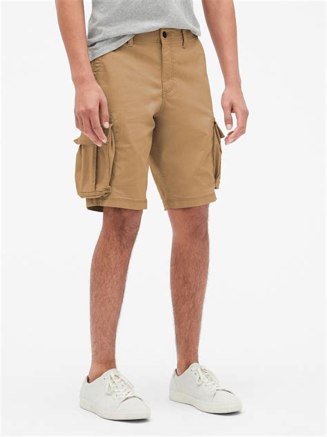 Gap 11 Twill Cargo Shorts With Flex In Brown For Men Save 23 Lyst