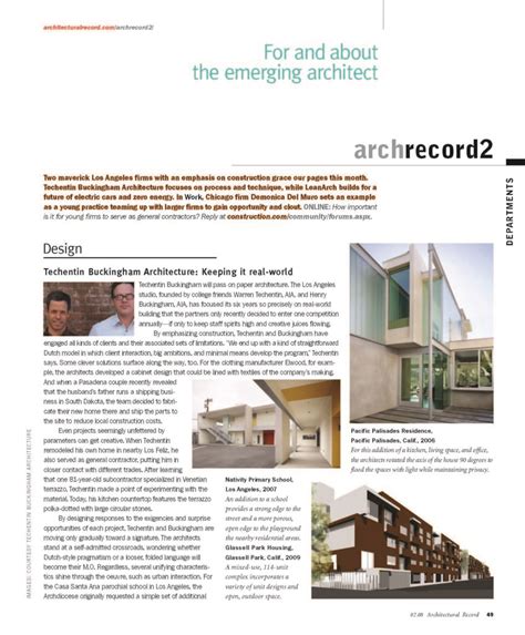 Architectural Record February Jrma