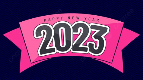Pink Banner Happy New Year 2023 Background Banner New Year 2023