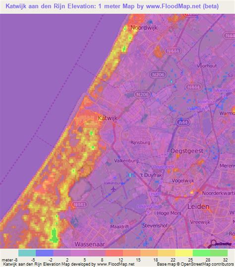 Elevation Of Katwijk Aan Den Rijn Netherlands Elevation Map Topography Contour