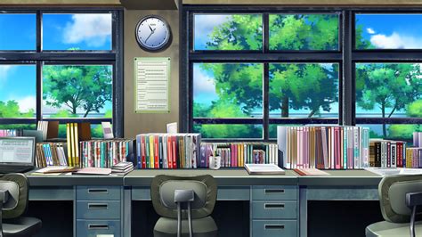 Anime Landscape Anime Study Place Background