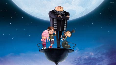 Download Gru With Daughters Despicable Me 2 Wallpaper