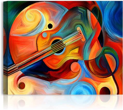 Aandt Artwork Music And Rhythm Abstract Art Giclee Canvas Prints Wall