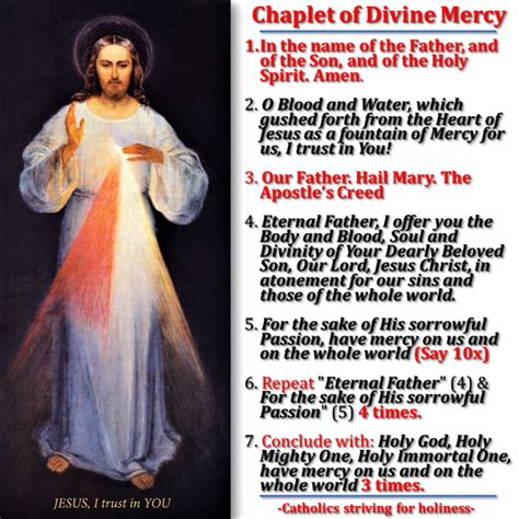 What Are The Words To The Divine Mercy Chaplet How To Prepare For