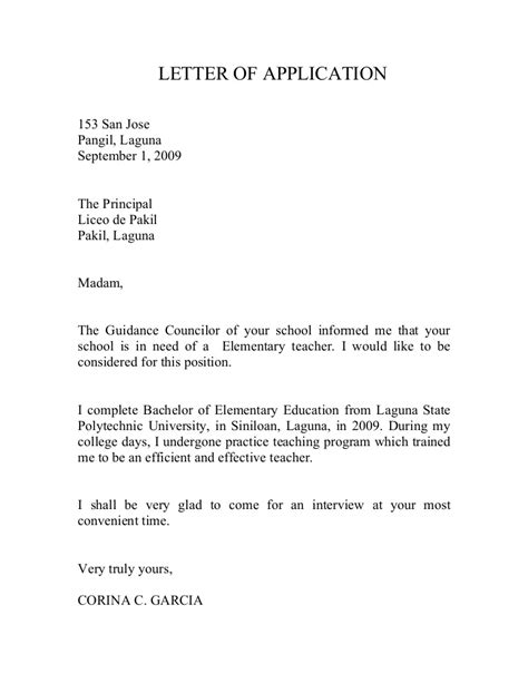 ► do not use abbreviations, keep the language suitably formal. Teachers Application Letter