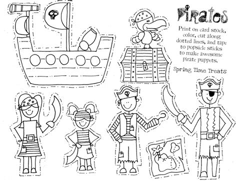 Download Spring Time Treats: Paper Puppets FREE (Space Robots, Pirates, Cowboys, Fairies & Mermaids)