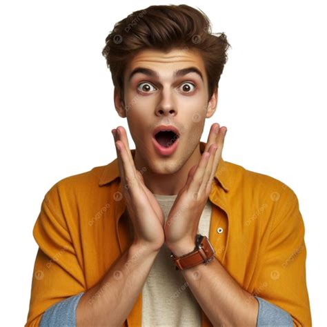 Oh My God Wow Face Expression Surprised Man, Omg, Wow Face, Surprised