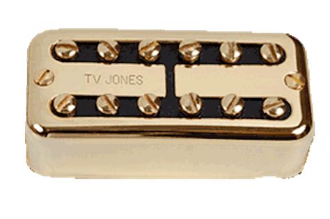 Tv Jones Classic Universal Mount Gold Bridge Guitar Pickup Ftb Uvgld