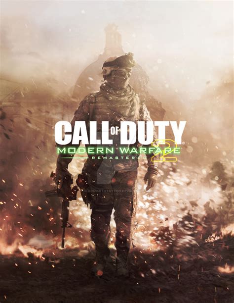 Cod Modern Warfare 2 Remastered Leaked Cover By Blacksmithtattoo On