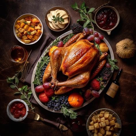 Premium Ai Image Thanksgiving Traditions The Perfect Roasted Turkey Feast