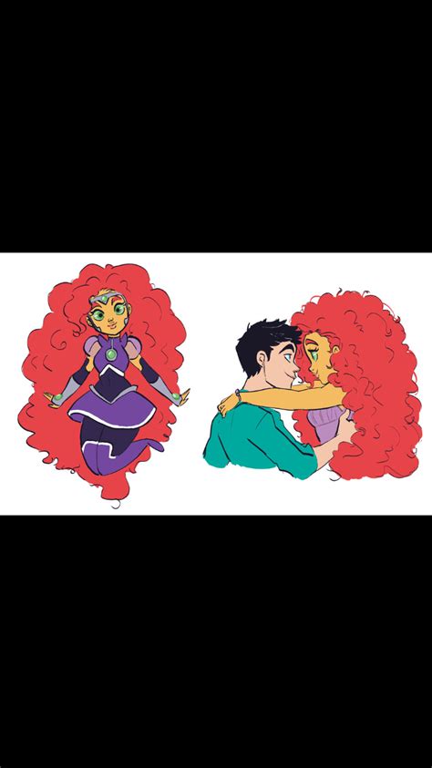 Two Cartoon Characters With Red Hair And One Is Hugging The Other S