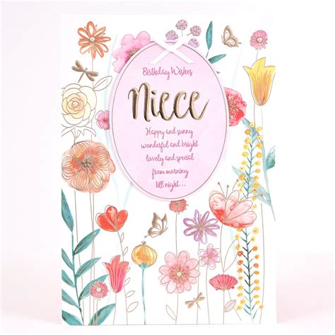 More than 400,000 verified customer reviews. Buy Signature Collection Birthday Card - Niece Flowers for ...