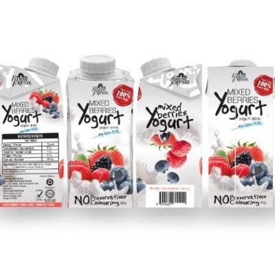 Yogurt is a great source of good bacteria for our bodies. Yogurt Drink Mixed Berry UHT - Farm Fresh Malaysia