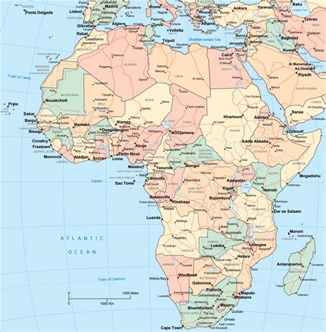 africa地图 千图网