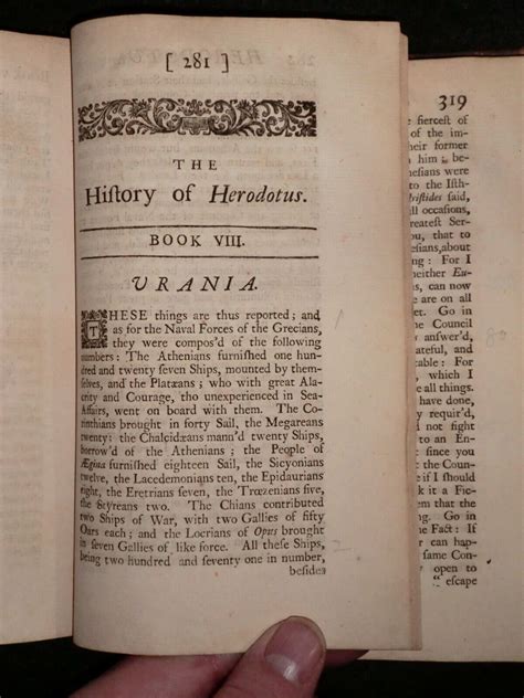 The History Of Herodotus V2 1720 Isaac Littlebury Greek History Ebay