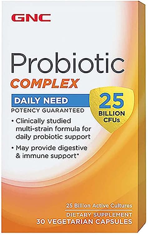 Amazon Com Gnc Probiotic Complex Billion Cfus Capsules Everything Else