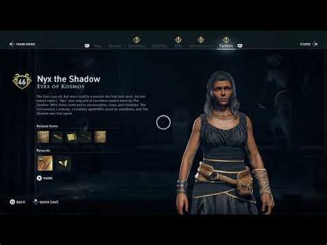 Assassin S Creed Odyssey Nyx The Shadow Kill Cultist Youtube