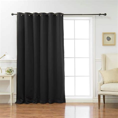 Best Home Fashion Black Grommet Blackout Curtain 80 In W X 84 In L